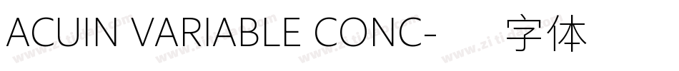 ACUIN VARIABLE CONC字体转换